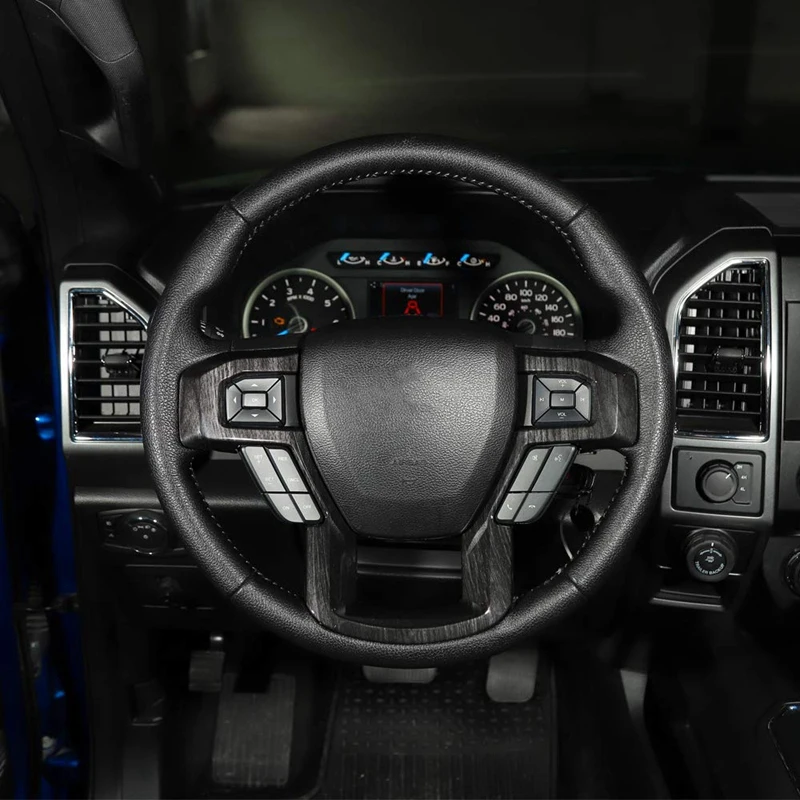 Накладка на руль автомобиля Рамка для Ford F150 2015 2016 2017 аксессуары интерьера (черное