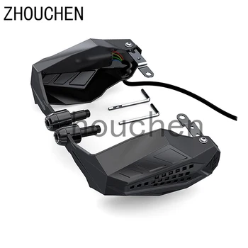 

2 Pcs Motorcycle Hand Guards Handguard Shield Protector LED Light For Motocross Dirt Bike Pit ATV Quad Protective Gear