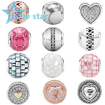 

Bule Star 100% 925 Sterling Silver pandoras ESSENCE series CARING COMPASSION Positivity Stability Love Compassion Charm