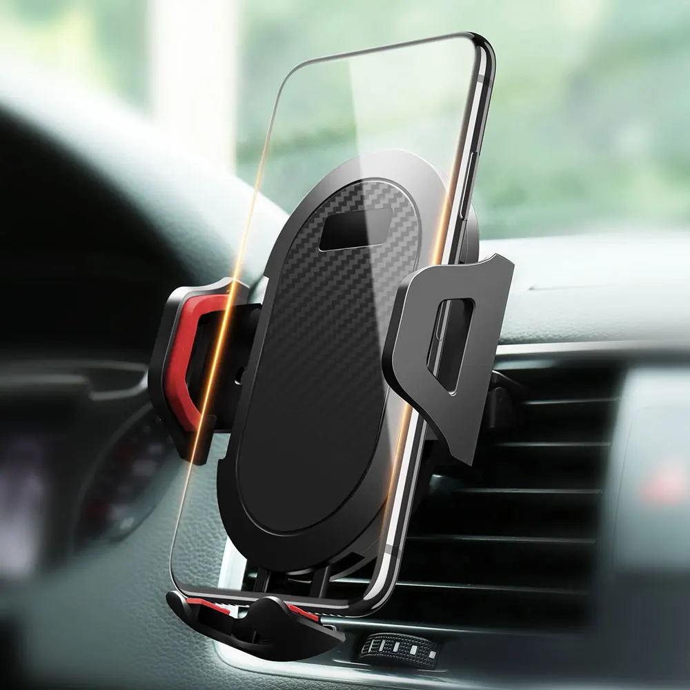 Air Vent Red Универсальный автомобильный держатель для телефона RAXFLY для iPhone X XS 8 Plus, вращающийся на 360 градусов, держатель для мобильного телефона, подставка для сотового телефона, поддержка для huawei mate 10 - Цвет: Air Vent Red