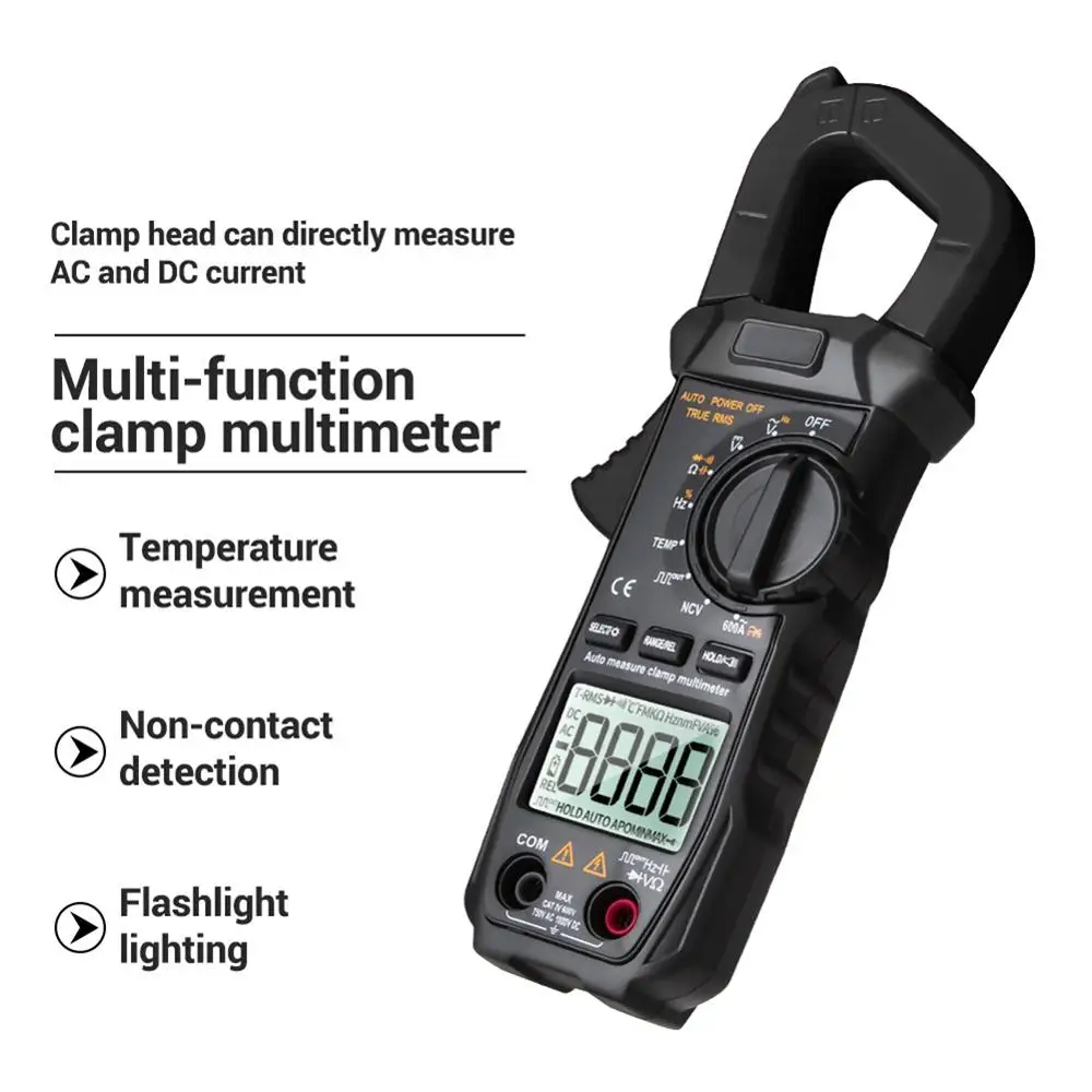 US $23.63 St209 Digital Multimeter Clamp Meter 6000 Counts True Rms Amp DcAc Current Clamp Meter Meters Voltmeter 400v Car Range Tool