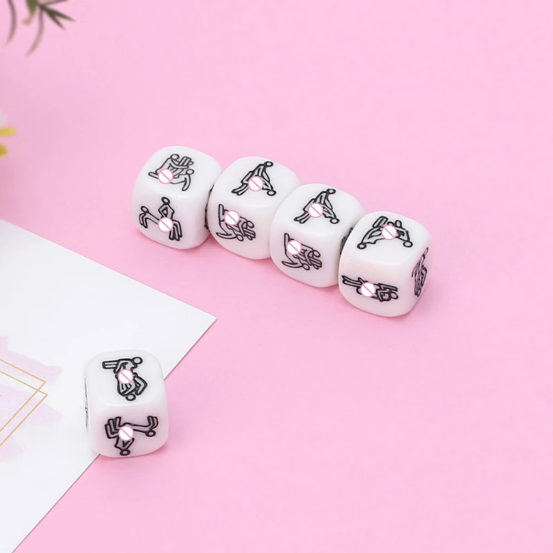 Game Dice Dice Set Acrylic Dice 1/2/4/10Pcs 20mm Adult Sex Dice Erotic Poses Couple Funny Sexy Love Toy Night Bar Humor Game