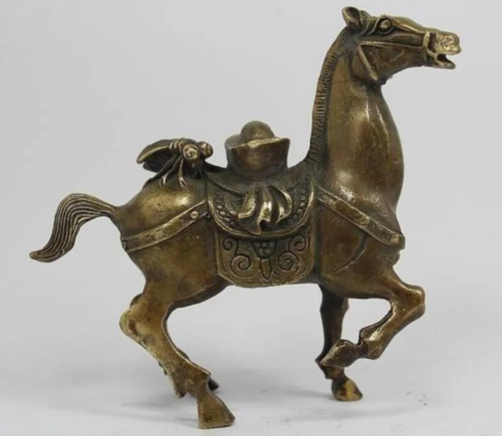 

Collectible Chinese horse old copper statue Free shipping