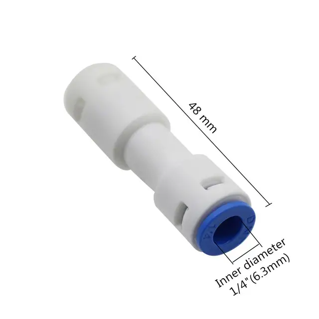 1/4” No-return Straight Connector One-Way Check Valve Reverse Quick-Connect Connetor Irrigation Aquarium Fittings 2 Pcs 2