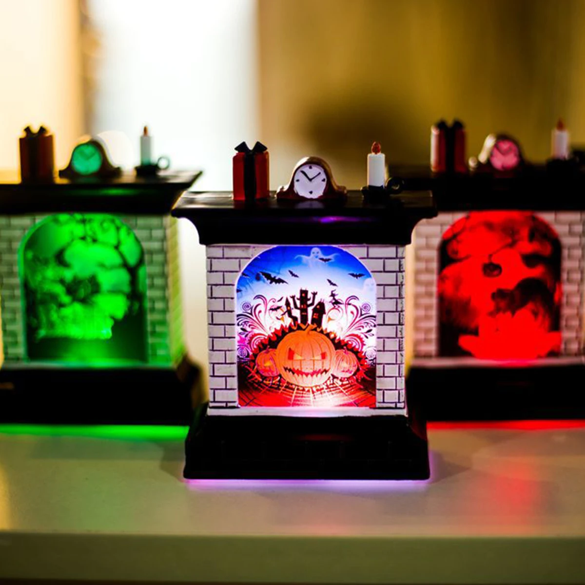 Halloween Pumpkin Light Lamp Door Room Decoration Lantern Party Home Props Creative Fireplace LED Halloween Lights