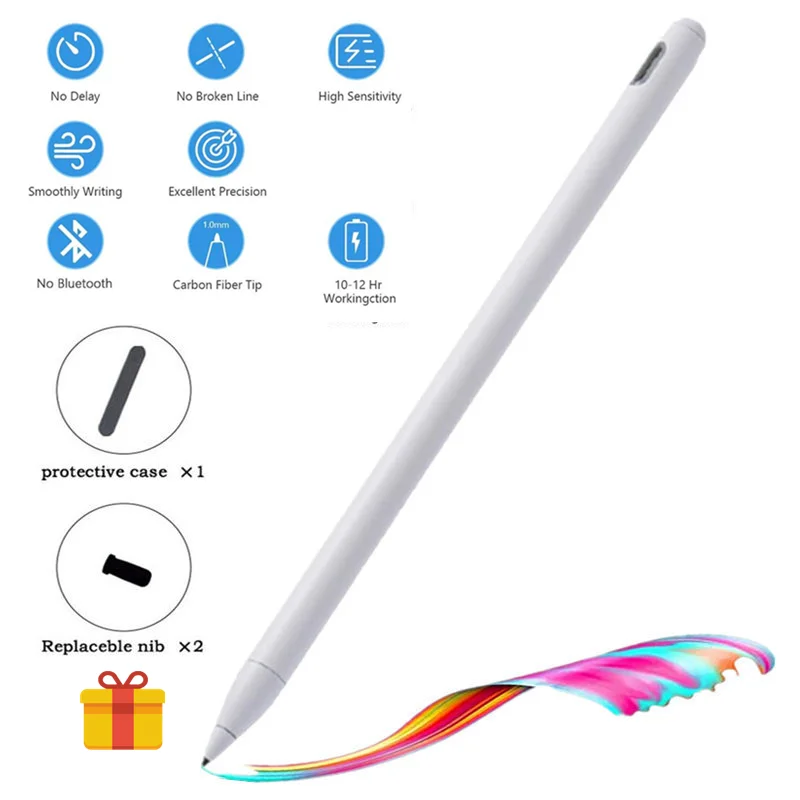 

Universal Capacitive Active Stylus Touch Screen Pen For Apple IPad Pro Smart Capacitive Screen Pencil For IOS Android Huawei