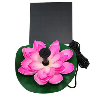 

Solar Lotus Fountain Lotus Flower Fountain Garden Fountain Pond Solar Fountain Water Pump Courtyard Solar Lotus Fountain