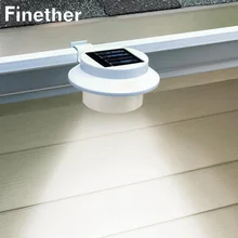 Finether 3 светодиодный солнечный светильник для забора светодиодный водонепроницаемый Подвесная лампа подсветка для сада инструмент для забора стены двора сада дома