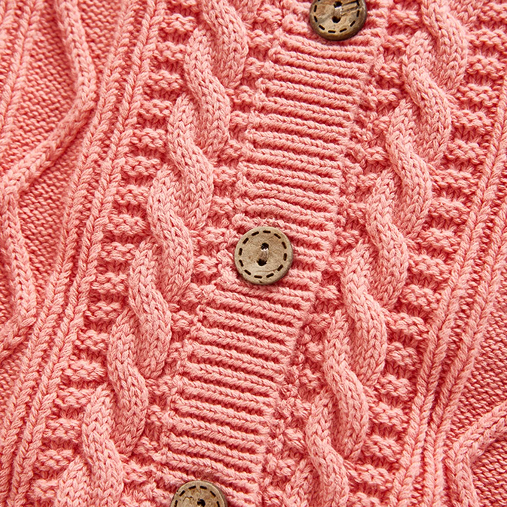 jackets coats For Baby Kids Girl Child Winter Warm In Hand Down Button Sweater Jacket Knit Tops Cardigan куртка для мальчика