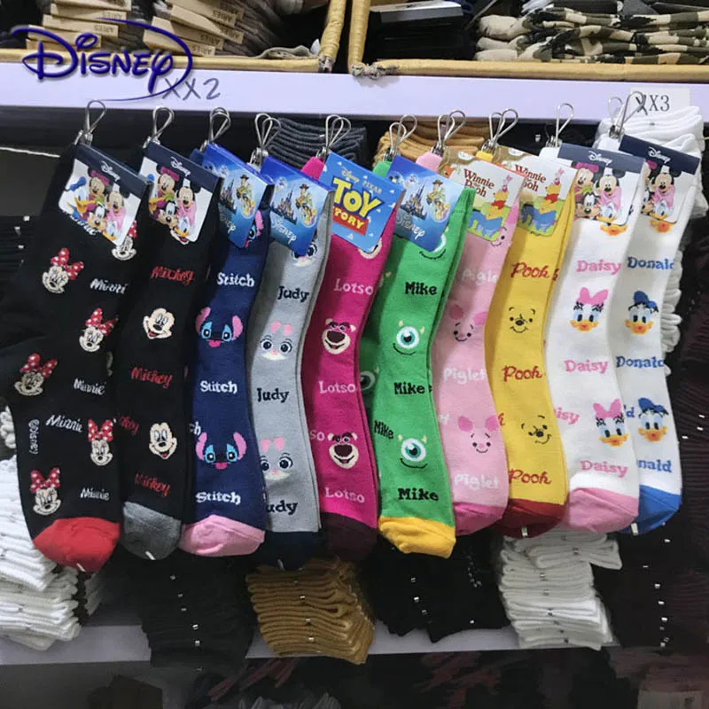 Милые носки из хлопка с изображением Микки Диснея; дизайн; носки-башмачки; повседневные Мягкие носки
