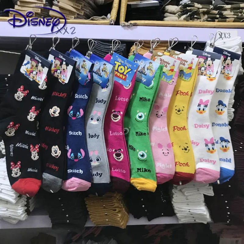 Disney милые носки из 100% хлопка с Микки новый дизайн башмачки повседневные Мягкие