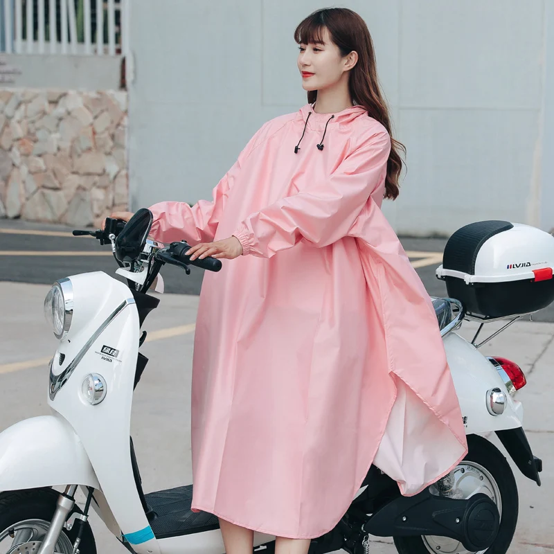 

Fashion cycling Raincoat Men Waterproof Windproof hooded Light Rain Coat Ponchos Jacket cloak Female Chubasqueros White Coat