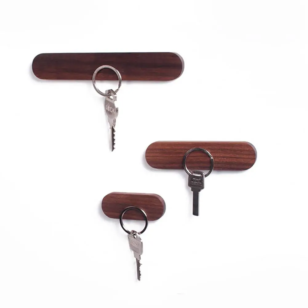 Creative Solid Wooden Key Holder Magnetic Hook Multi-Function Hanger Sundries Storage Rack Home Organizer Tools Wall Decoration 4