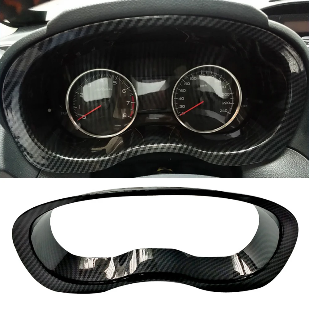 

Car Styling Dash Board Instrument Panel Dial Dashboard Trim Cover Frame ABS Carbon Fiber Look for Subaru XV 2012 2013 2014-2016