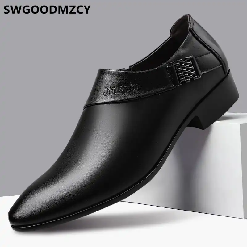black suit loafers