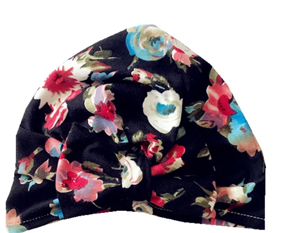 baby hat 5 Милые детские шляпки с бантом мама крест Трикотажные повязки ребенок мама тюрбан аксессуары - Цвет: baby hat 5