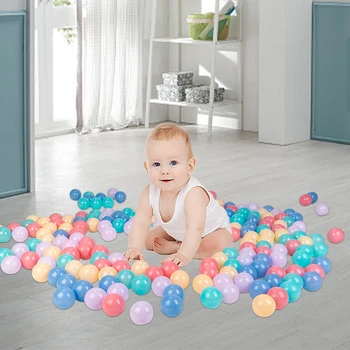

200pcs Kids PE Marine Ball Toys 5.5cm Macaron Ocean Ball Baby Floor Tent Ball Pool Toy Children Baby Early Education Toy Gift