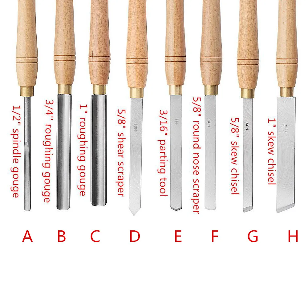 

1pcs High Speed Steel Lathe Cutter Tools Wood lathe Tool Holder Lathe Chisel Wood Turning Tools Woodworking Tool