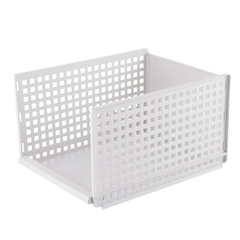 

2Pcs Large Drawer Type Clothes Folder Layered Separator Wardrobe Storage Rack Sundries Shelf Holder Space Saver