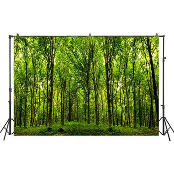 

HUAYI Photography Background Wedding Backdrops Green Forest Vinyl Baby Birthday Party Child Photo Studio Backdrop W-121