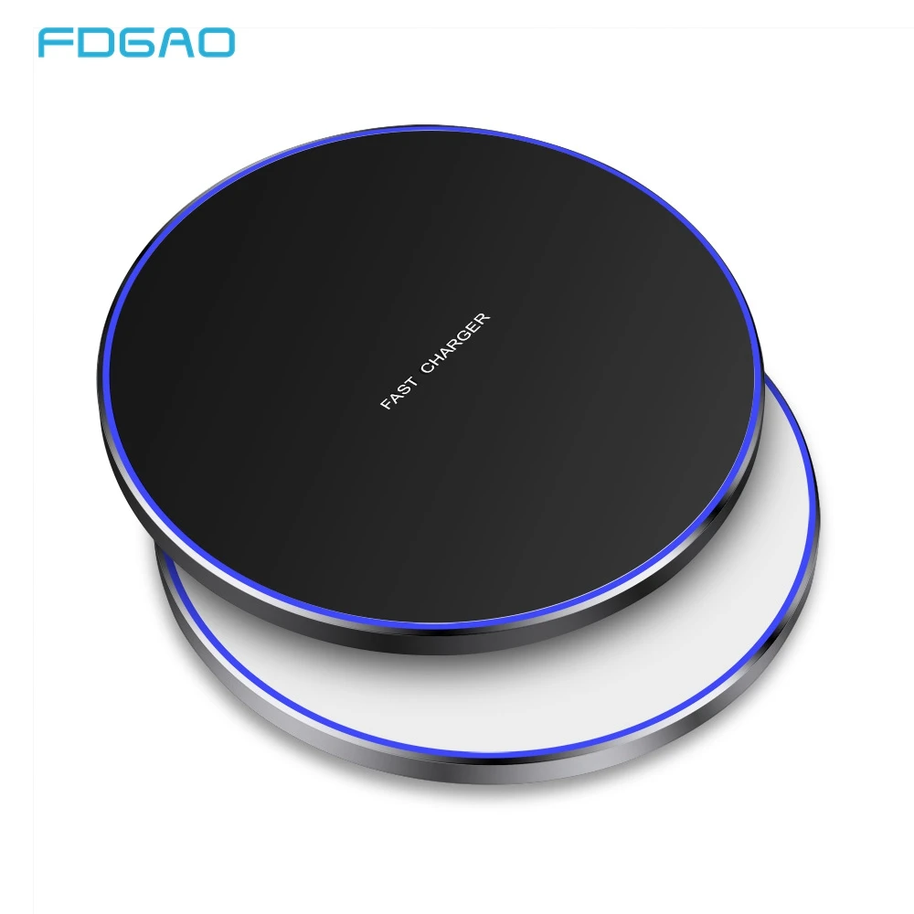 FDGAO 10 Вт Беспроводное зарядное устройство для samsung S10 S9 S8 Note 10 huawei P30 Pro USB Qi Быстрая зарядка для iPhone 11 X XR XS 8 Xiaomi Mi 9
