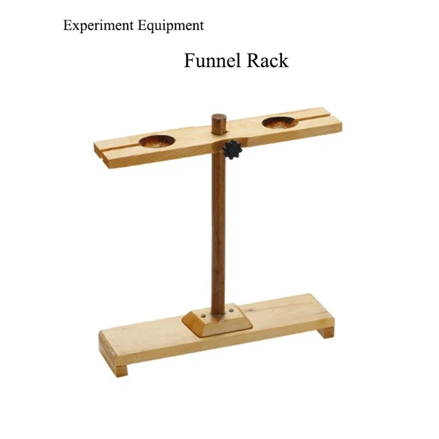 Adjustable Wooden Funnel Rack Stand: A Reliable Support for Laboratory Instruments