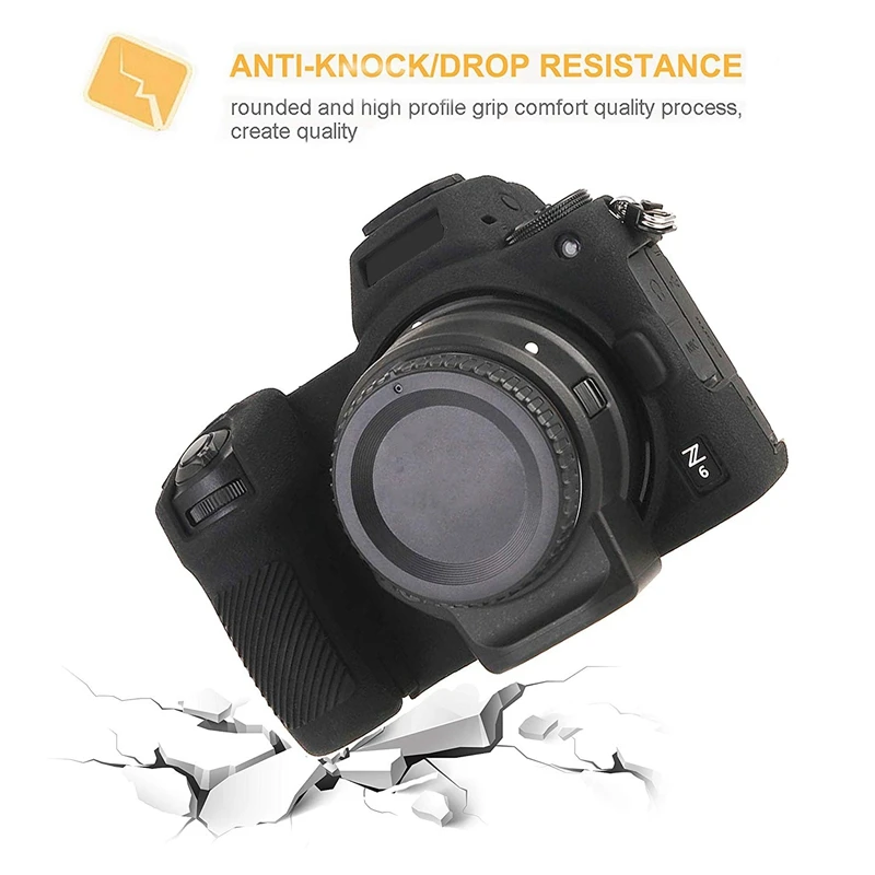 Силиконовый резиновый чехол для камеры для Nikon Z6 Z7 съемный противоударный защитный резиновый чехол с защитой от царапин