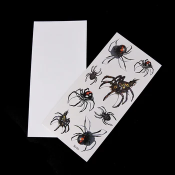 

1pc 3D Color Spiders Insects Large Pattern Water Transfer Temporary Tattoos Sticker Disposable Tattoo Stickers