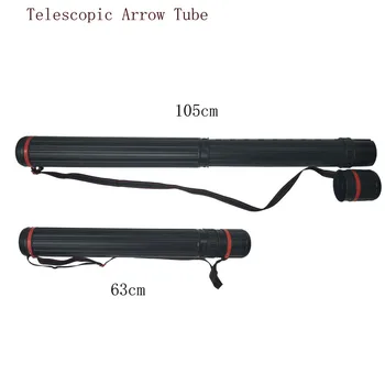 

24"-38" Adjustable Archery Bow Arrow Quiver Telescopic Tube Shoulder Arrow Back Bag Quiver Case Holder For 30pcs Arrows