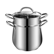 Двойные бойлеры из нержавеющей стали, кастрюли для супа, кухонная посуда, кастрюля для приготовления пищи, пароварка, варочная кастрюля, пароварка