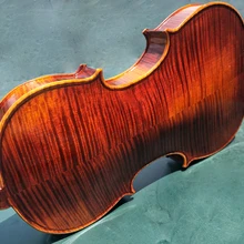 Реальная съемка высокого качества скрипка ручной работы клен 4/4 твердый деревянный натуральный зернистый красный свет скрипка ребенок взрослый играть музыкальный инструмент