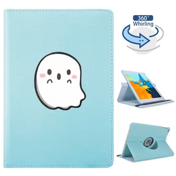 

Cute Halloween 360° Rotatable Leather Back For iPad Pro 12.9 2020 Case Protective Covers Funda iPad 7th Generation Case Air 1 2