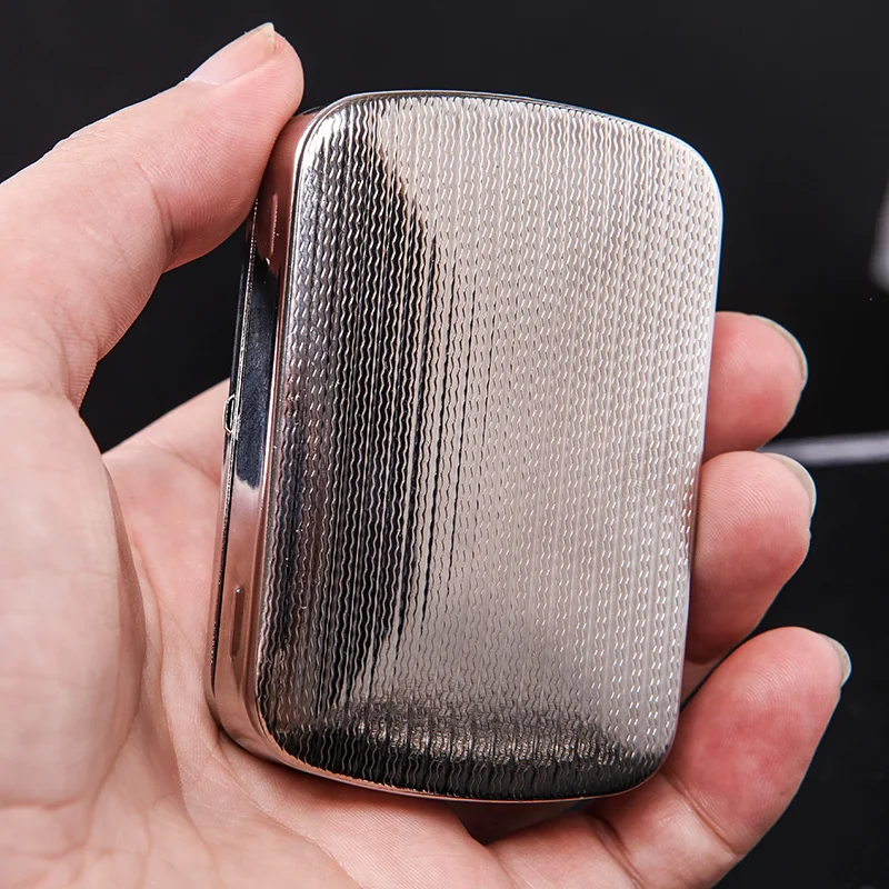 Silver Tobacco Box Case Humidor Storage For 70mm Rolling Paper Container and Rolling Cigarette c003
