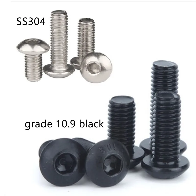 BK Zinc M2 *3-35mm ALLOY STEEL ZINC 10.9 BUTTON HEAD SOCKET SCREW BOLT BK Zinc M2 *3-35mm ALLOY STEEL ZINC 10.9 BUTTON HEAD SOCKET SCREW BOLT