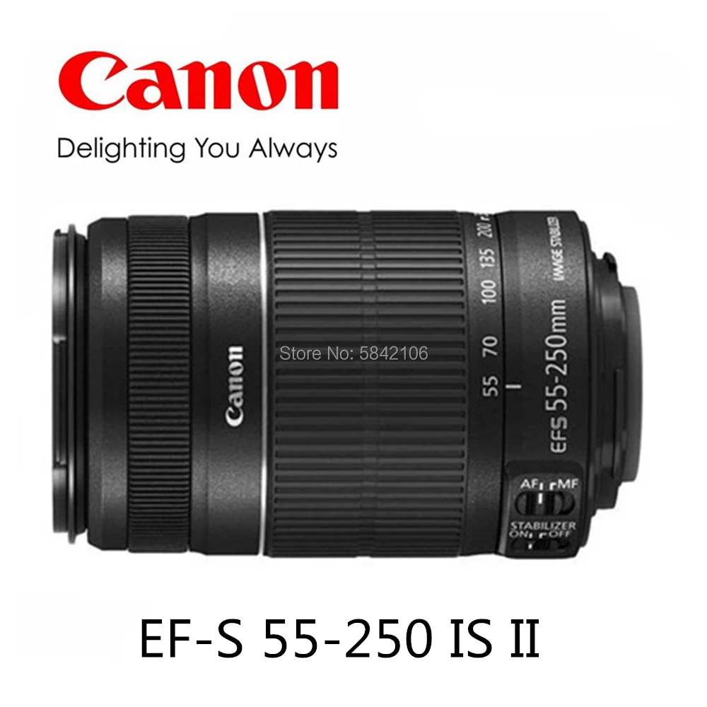 Объектив для Фотоаппарата Canon EF 55 250 мм фотообъектив II б/у 100D 200D 750D 760D 77D 1100D 1200D 1300D