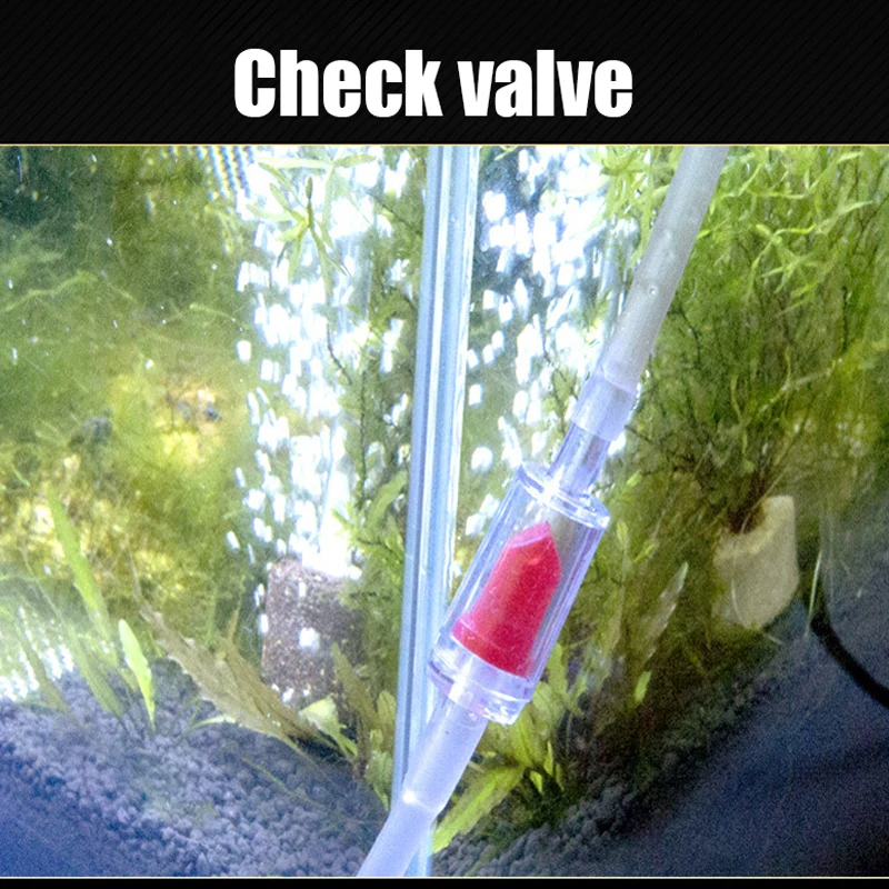 5 pcs plastic one-way check valve for aquarium Co2 system air pump diffuser regulator red fish tank accessories CO2 check valve
