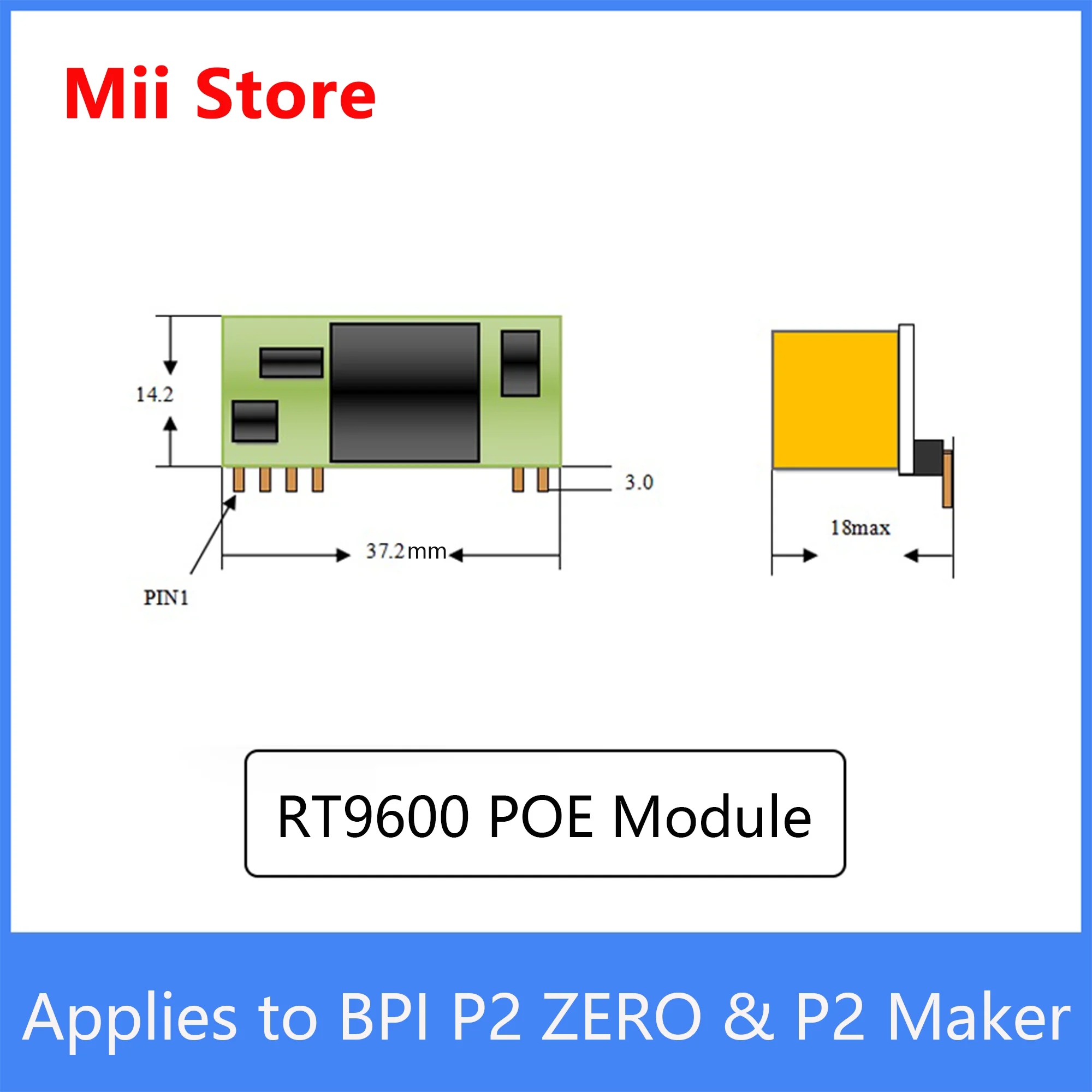 Banana Pi Rt9600 Poe Module, Applies To Bpi P2 Zero Board & P2 Maker - Demo  Board Accessories - AliExpress