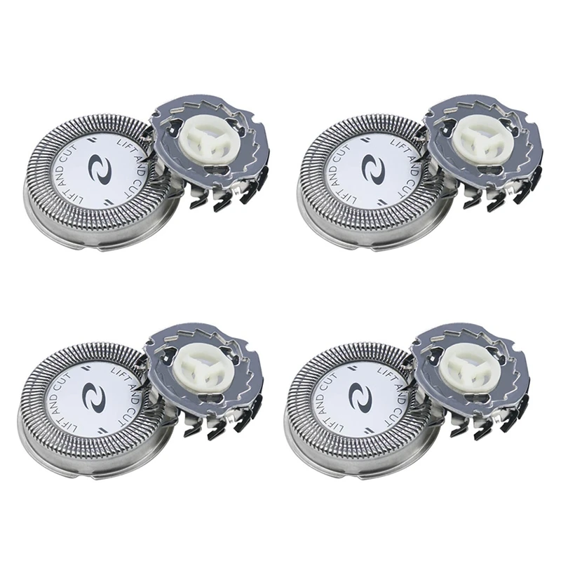 

4Pcs Replacement Shaver Head Blade Cutters for Norelco HQ3 HQ30/HQ32/HQ36/HQ300, Silver