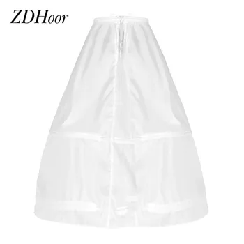 

Womens Bridal Wedding Dresses Petticoat Two/Three Hoops Ankle-Length A-Line Full Slip Petticoat One-layer Crinoline Underskirt