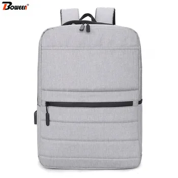 

Grey 15.6 Inch Laptop Backpack Men Bag 2019 Waterproof Oxford USB Charging Back Pack Male Large Multifunction Bagpack Women