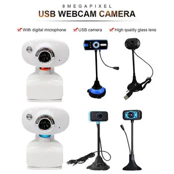 

Webcam 640x480 USB HD Webcam Camera Plug And Play With Built-in Microphone For Video Teaching Online Conference Live Streaming