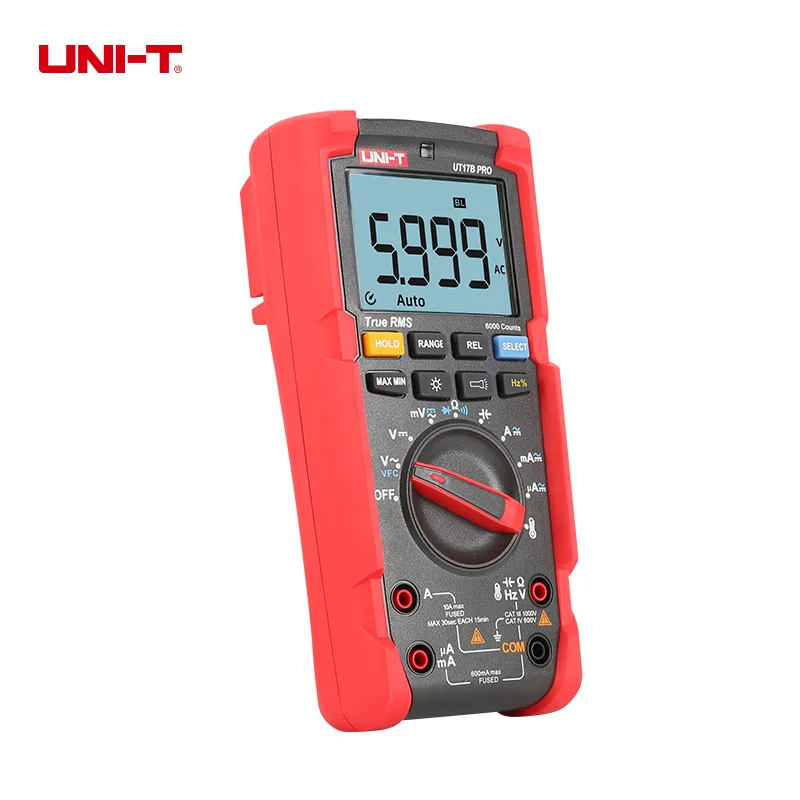 UNI T UT15B PRO/UT17B PRO True RMS цифровой мультиметр Рабочий цикл анти ожог VFC Гц