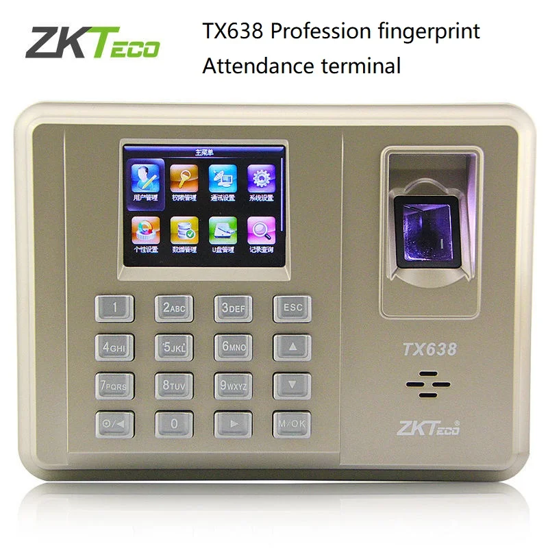 Zkteco TX628 TCP/IP 125K EM карта и отпечаток пальца время посещаемость отпечатков пальцев