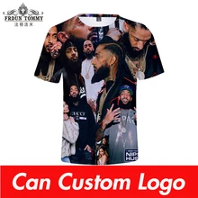 Nipsey hussle футболка уличная Harajuku 3D футболка мужская одежда короткий рукав Kpop топы тройники размера плюс уличный стиль