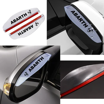 

1 Pair Universal Rain Shield Car Styling Flexible Eyebrow Mirror Rainproof Blades Car Back Mirror Shield for Abarth Punto Etc.