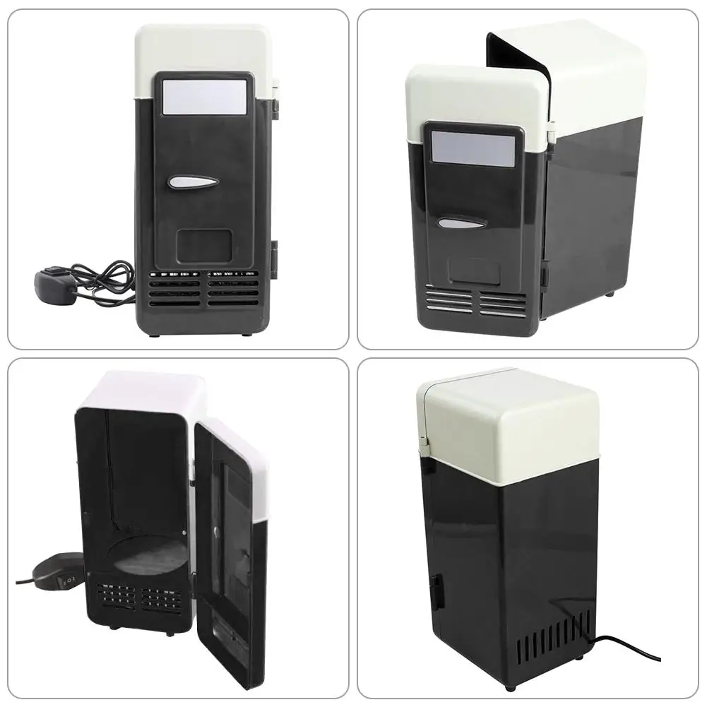 USB 5V Mini Fridge Portable Cooler Car Refrigerator For Auto Home Office Outdoor Picnic Travel