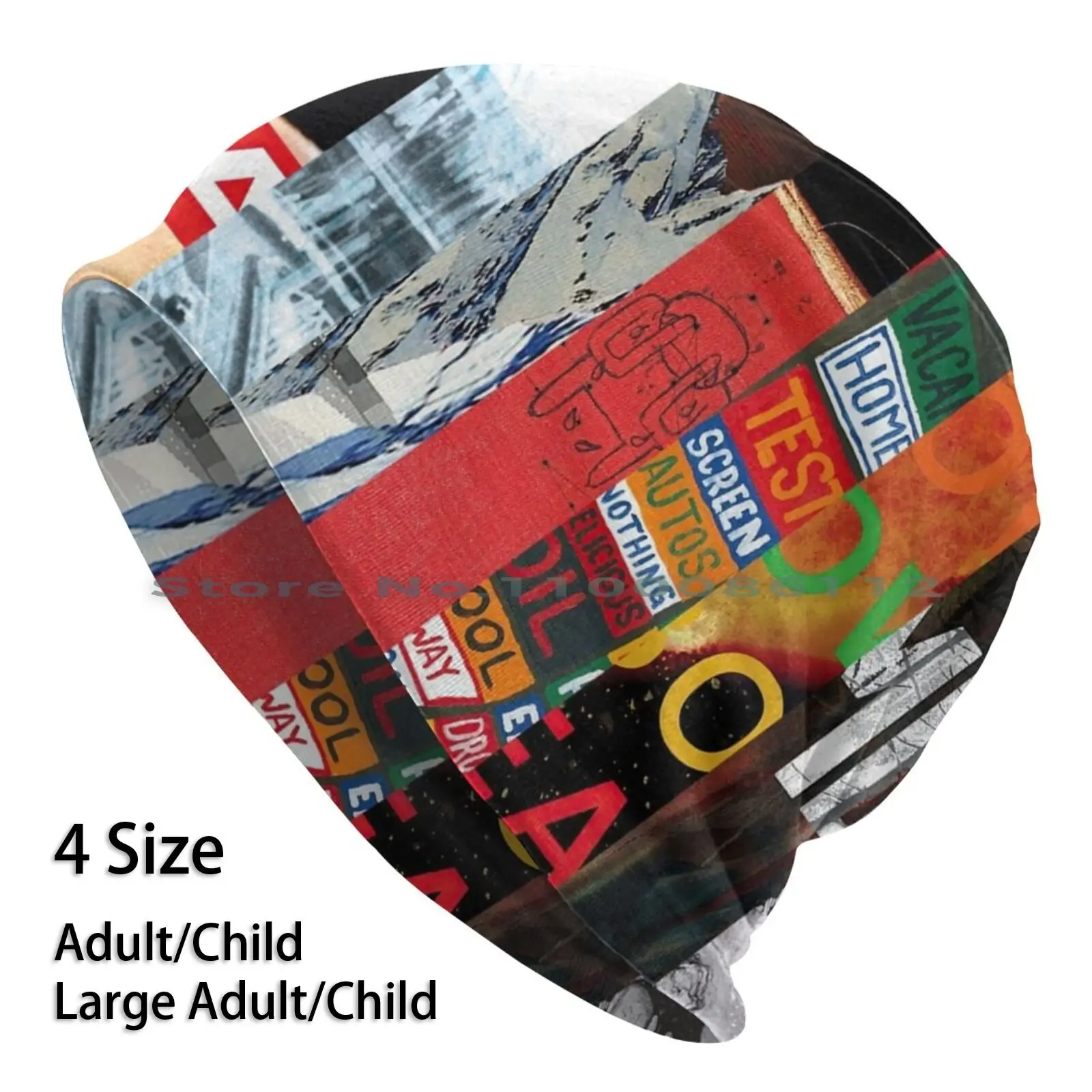 Radiohead Album Mashup Berretti Cappello Lavorato A Maglia Fascia Radiohead Cover A Forma Di Luna Piscina Amnesiac Grandine Al Ladro In Arcobaleni Kid