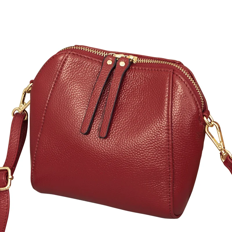 Genuine Leather Small Crossbody Bags for Women Luxury Handbag Fashion Ladies Shoulder Bag Female Party Purse Shell Bags