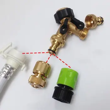 

Garden Hose Connector 3 Way Splitter Tap Diverter Outlet Hose Spigot Adapter Q1FD