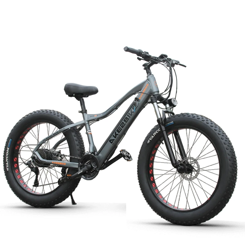 26inch electric mountain bicycle 48V500W fat ebike 4.0 snow tire electric bike Beach snow e-bike